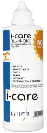 I-care Lágy Kontaktlencse Tisztító Folyadék 350ml
