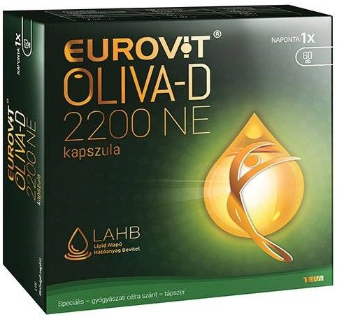 D-vitamin 2200ne Eurovit Oliva-d Kapszula 60x