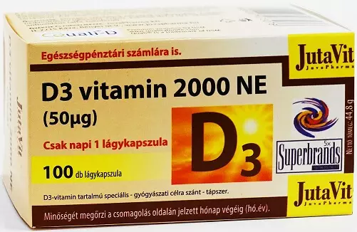 Jutavit D-vitamin 2000NE Lágy Kapszula 100x