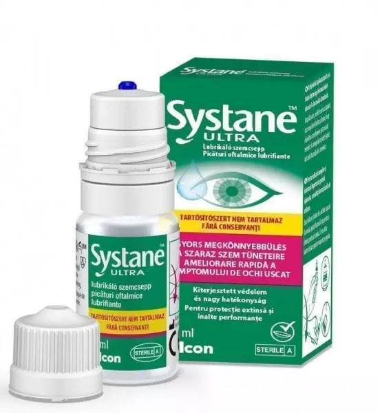Systane® Ultra tartósítószer- mentes szemcsepp lubrikáns 10 ml