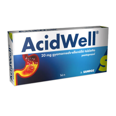 ACIDWELL 20 MG GYOMORNEDV-ELLENÁLLÓ TABLETTA 14X