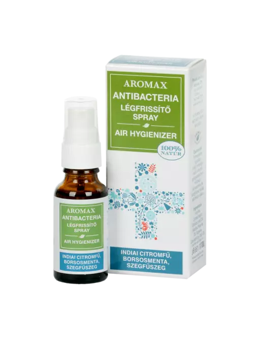 Aromax Antibacteria Légfrissítő Citrom Borsmenta Szegfűszeg