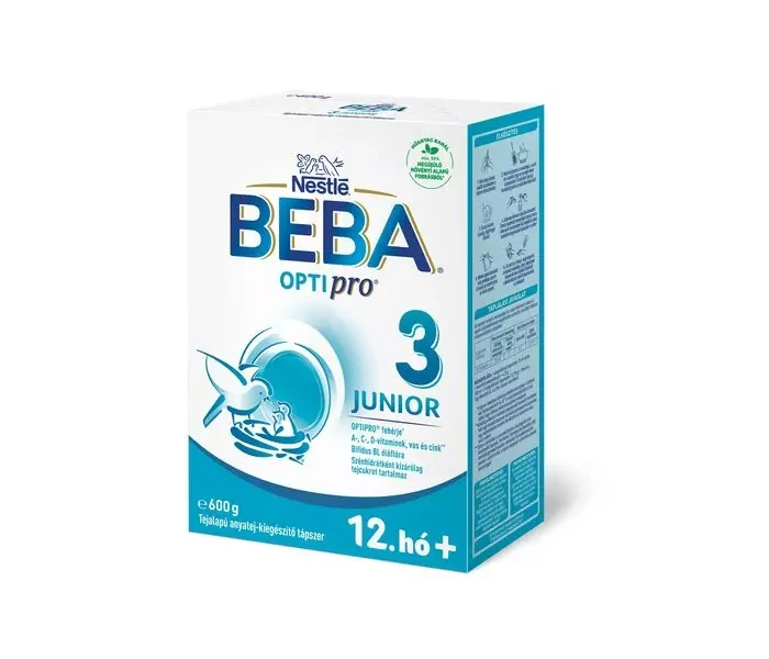 BEBA Optipro 3 Junior tejalapú anyatej-kiegészítő tápszer 12. hónaptól 600g