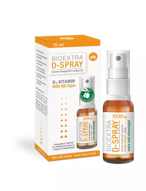 Bioextra D-Spray 1000 NE D3-Vitamin Szájspray