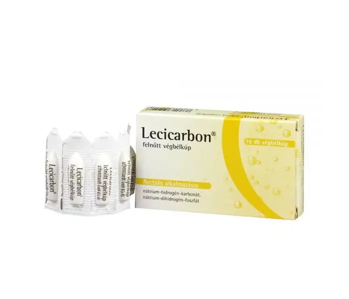 Lecicarbon végbélkúp felnőtteknek 10x