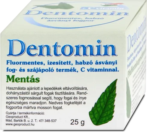Dentomin Fogpor habzó, mentás, 25 g