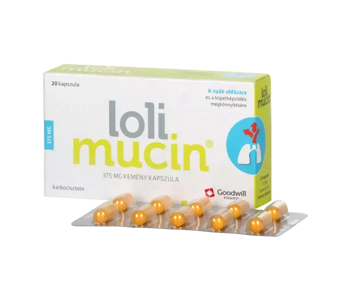 Lolimucin 375 mg kemény kapszula 20x
