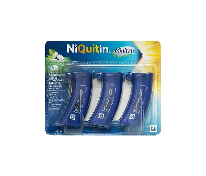 Niquitin Minitab 2mg préselt szopogató tabletta 60x