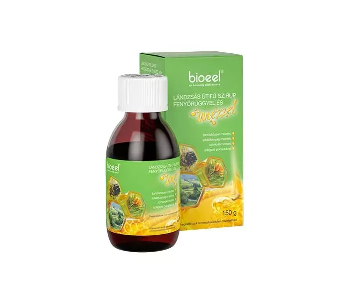Bioeel Lándzsás útifű és Fenyőrügy szirup mézzel 150g