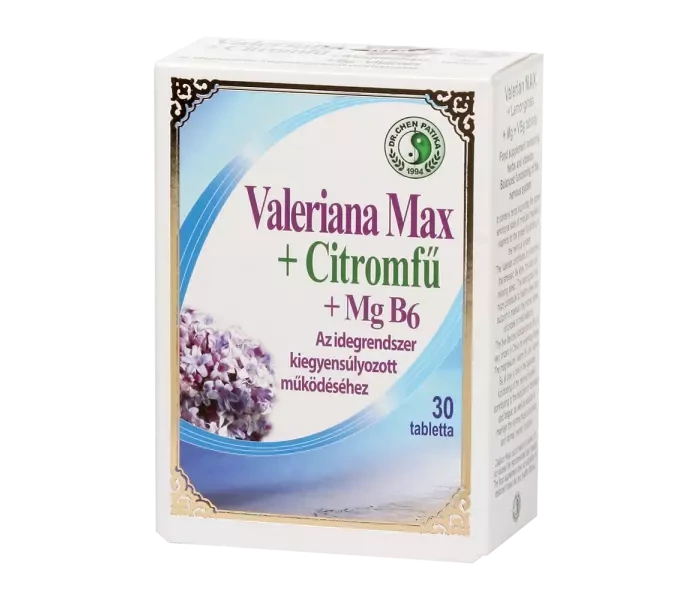 DR.CHEN Valeriana MAX+citromfű+B6 tabletta 30x