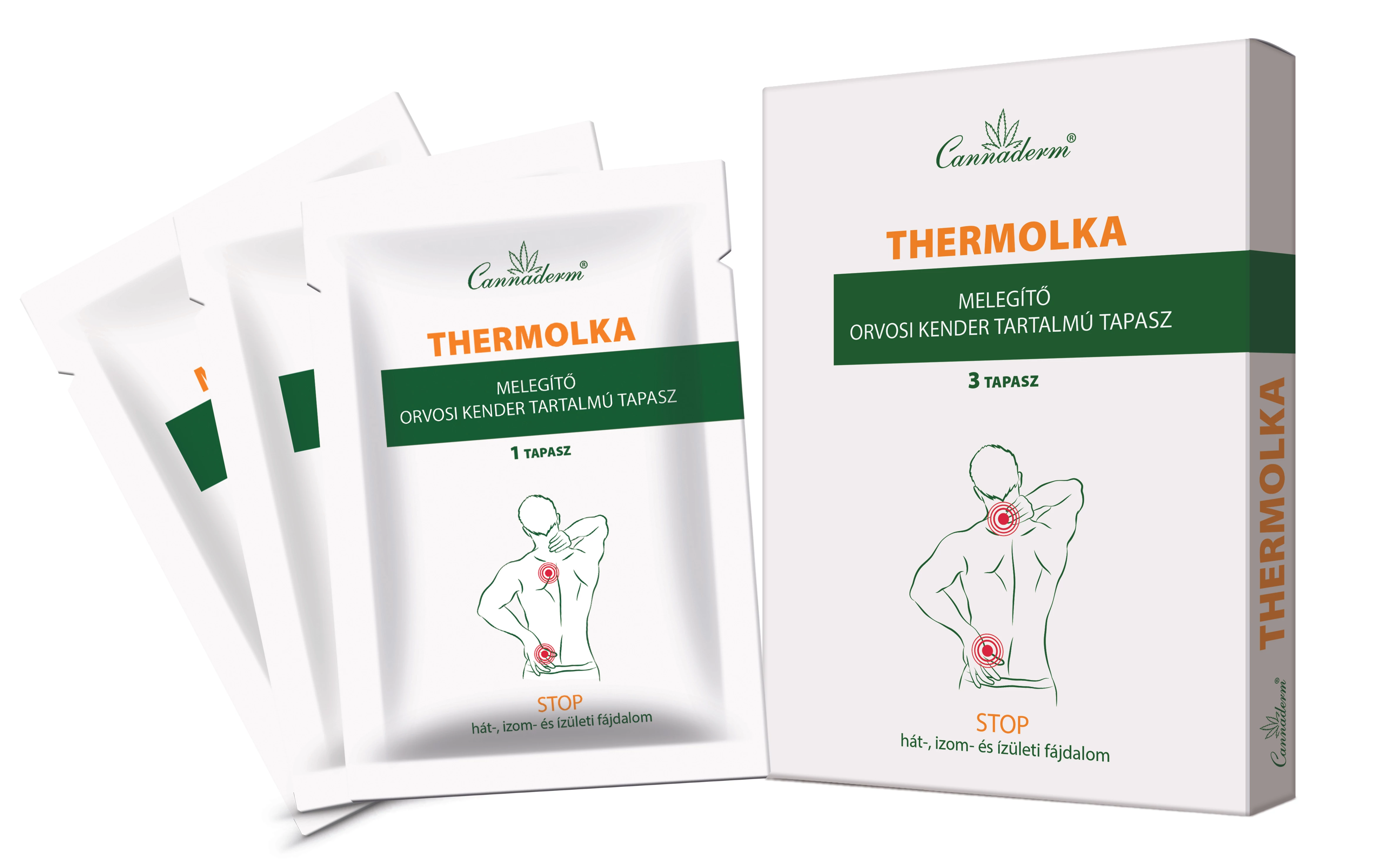 Cannaderm Thermolka melegítő tapasz 3x