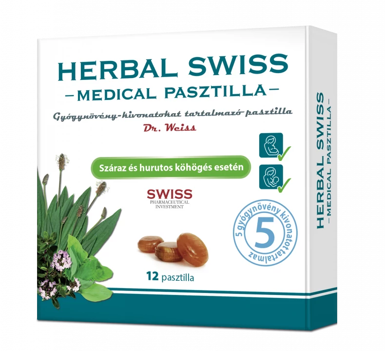 Herbal Swiss Medical pasztilla 12x
