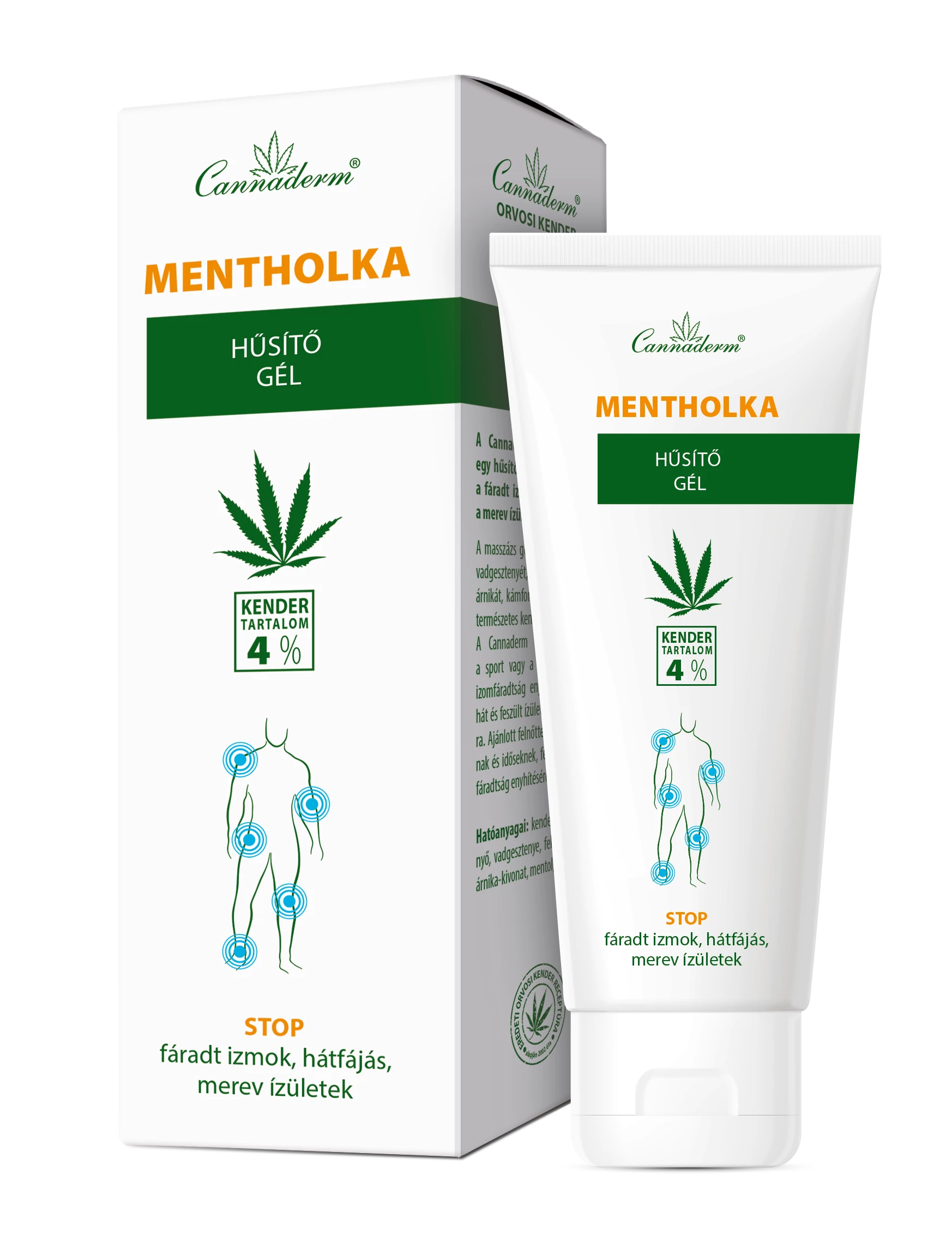 Cannaderm Mentholka hűsítő gél 200 ml