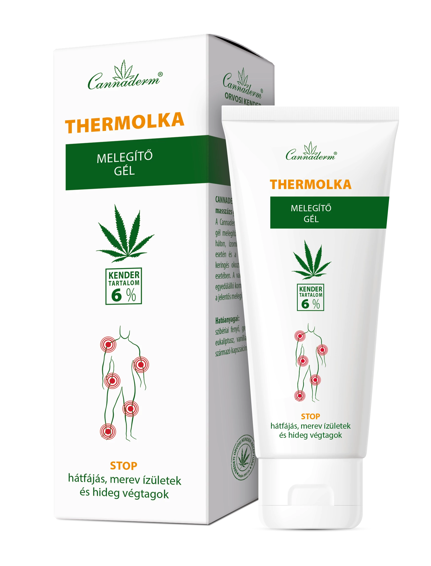 Cannaderm Thermolka melegítő gél 200 ml