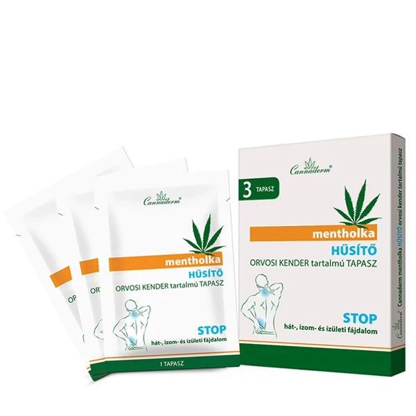 Cannaderm Mentholka hűsítő tapasz 3 x